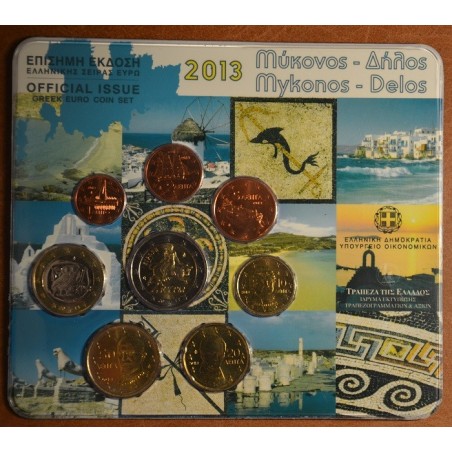 eurocoin eurocoins Greece 2013 set of coins (BU)