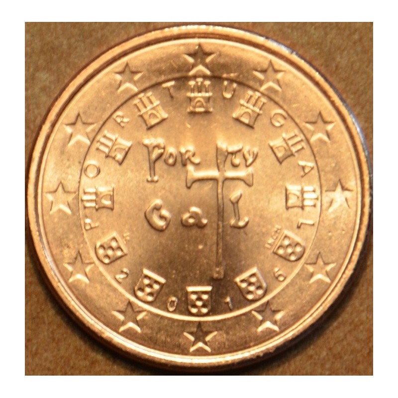 Euromince mince 1 cent Portugalsko 2016 (UNC)