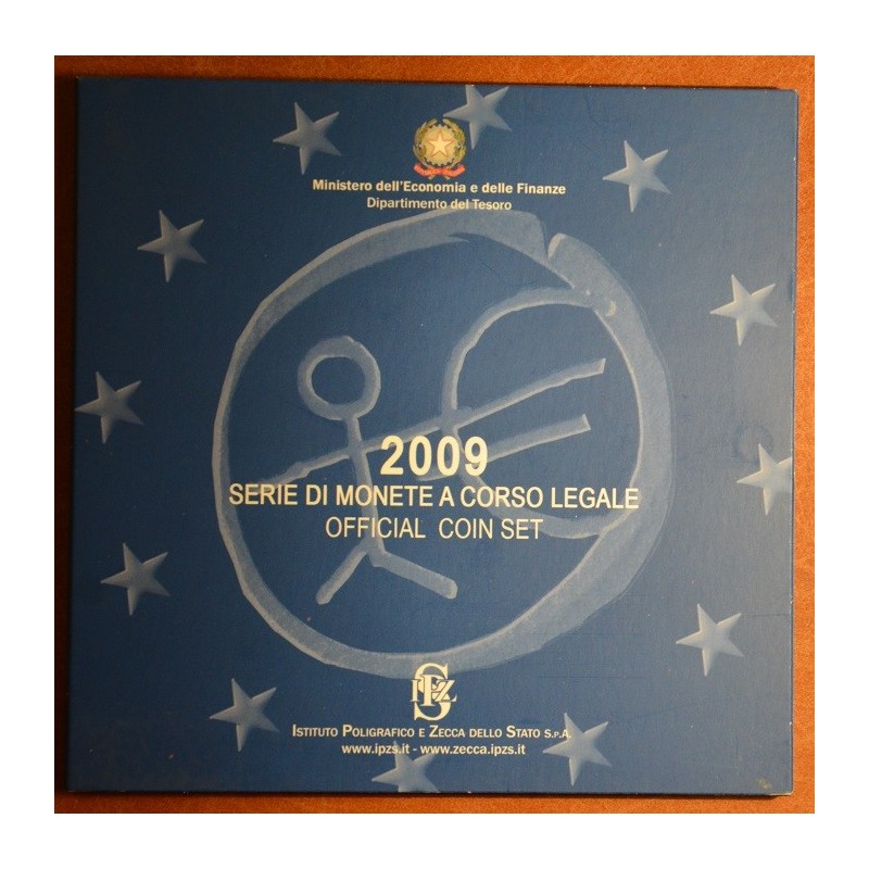 eurocoin eurocoins Italy 2009 official set with commemorative 2 Eur...