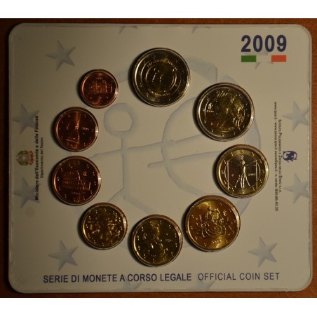 eurocoin eurocoins Italy 2009 official set with commemorative 2 Eur...