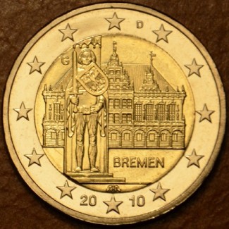 Euromince mince 2 Euro Nemecko 2010 \\"G\\" Bremen: Brémska radnica...
