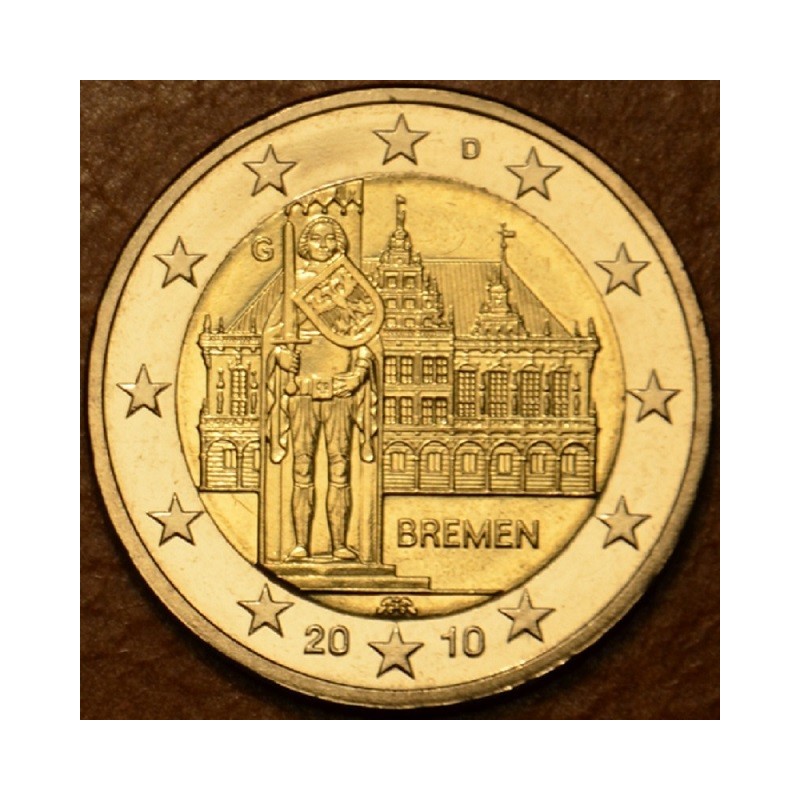 eurocoin eurocoins 2 Euro Germany 2010 \\"G\\" Bremen: Town hall wi...