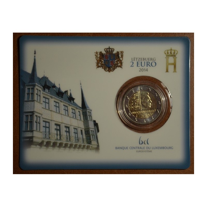 Euromince mince 2 Euro Luxembursko 2014 - 175. rokov nezávislosti (BU)