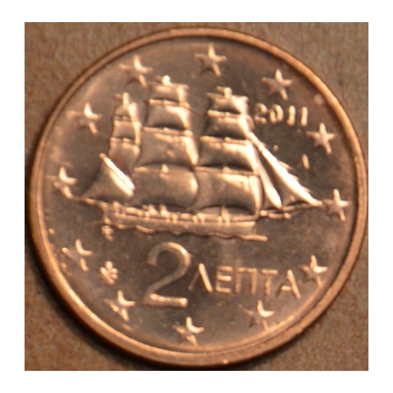 Euromince mince 2 cent Grécko 2011 (UNC)