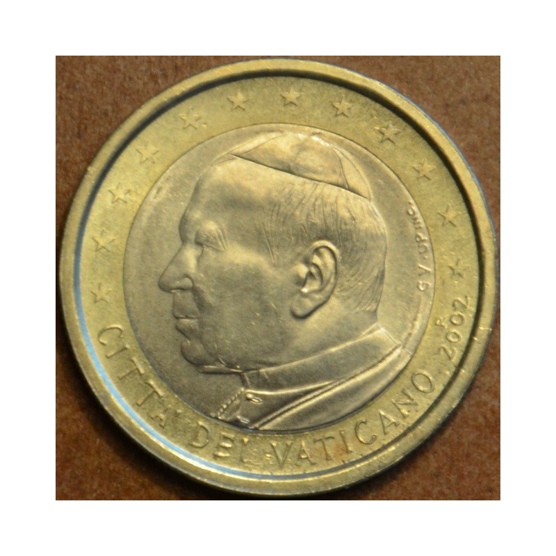 eurocoin eurocoins 1 Euro Vatican 2002 His Holiness Pope John Paul ...