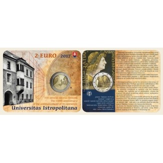 Euromince mince 2 Euro Slovensko 2017 - Univerzita Istropolitana (B...