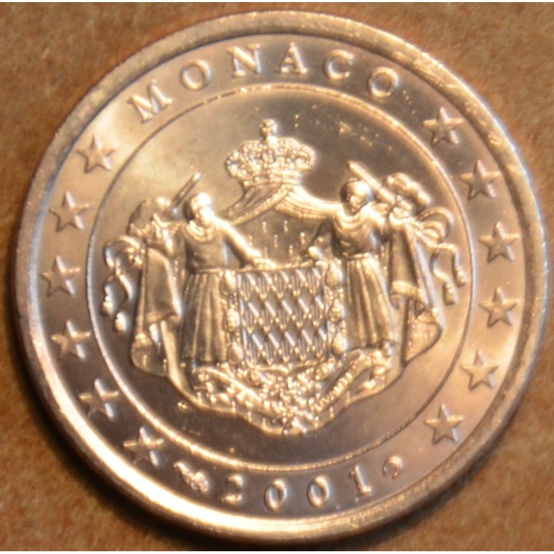 Euromince mince 1 cent Monaco 2001 (UNC)