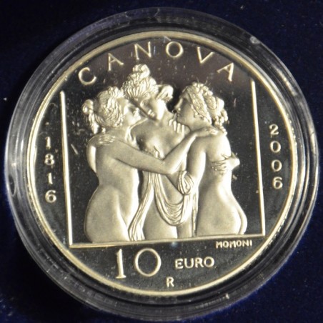 eurocoin eurocoins 10 Euro San Marino 2006 - Antonio Canova (Proof)