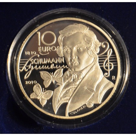 eurocoin eurocoins 10 Euro San Marino 2010 - Robert Schumann (Proof)