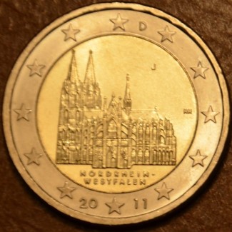 Euromince mince 2 Euro Nemecko 2011 \\"J\\" Severné Porýnie Vestfál...