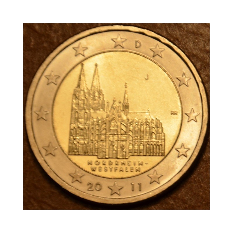 eurocoin eurocoins 2 Euro Germany 2011 \\"J\\" North Rhine-Westphal...