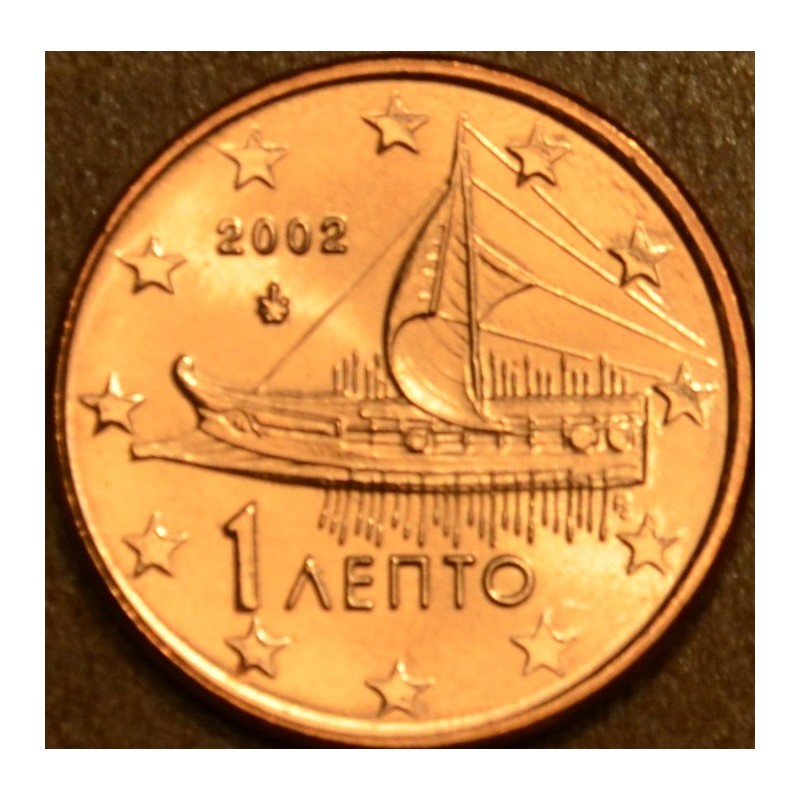 Euromince mince 1 cent Grécko \\"F\\" 2002 (UNC)