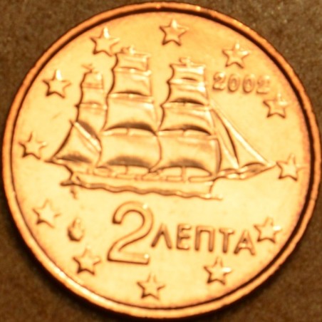 eurocoin eurocoins 2 cent Greece \\"F\\" 2002 (UNC)