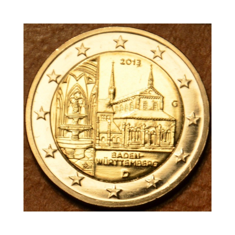 Euromince mince 2 Euro Nemecko 2013 \\"G\\" Baden-Württemberg: Klos...