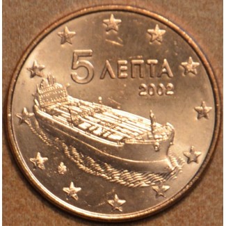 Euromince mince 5 cent Grécko \\"F\\" 2002 (UNC)