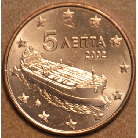 Euromince mince 5 cent Grécko \\"F\\" 2002 (UNC)