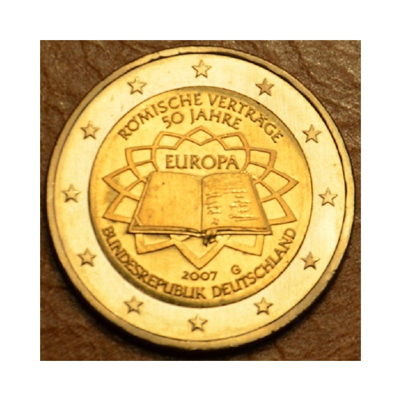 euroerme érme 2 Euro Németország 2007 \\"G\\" 50 éves a Római szerz...