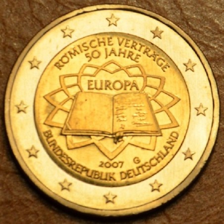 Euromince mince 2 Euro Nemecko 2007 \\"G\\" 50 rokov Rímskej zmluvy...