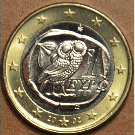 eurocoin eurocoins 1 Euro Greece \\"S\\" 2002 (UNC)