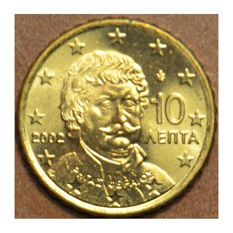 Euromince mince 10 cent Grécko \\"F\\" 2002 (UNC)