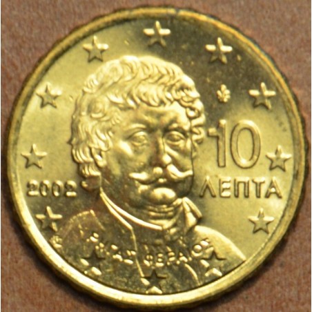 euroerme érme 10 cent Görögország \\"F\\" 2002 (UNC)