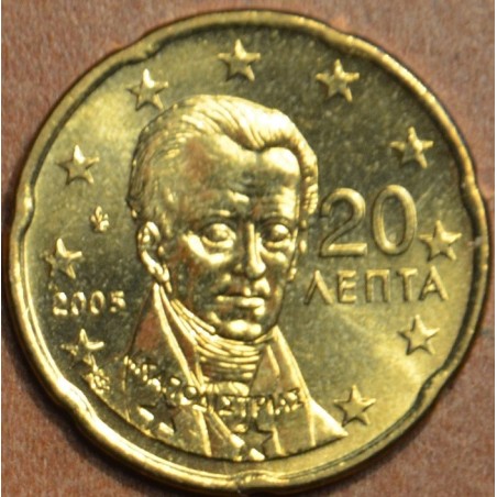 Euromince mince 20 cent Grécko \\"E\\" 2002 (UNC)