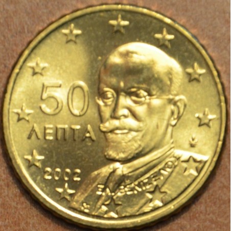Euromince mince 50 cent Grécko \\"F\\" 2002 (UNC)