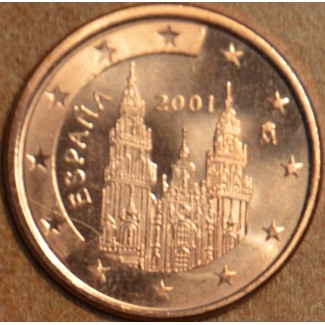 euroerme érme 1 cent Spanyolország 2001 (UNC)