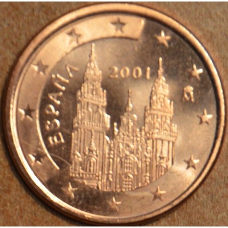 eurocoin eurocoins 1 cent Spain 2001 (UNC)
