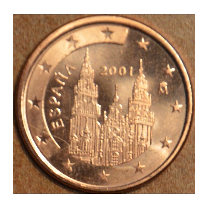 euroerme érme 2 cent Spanyolország 2001 (UNC)