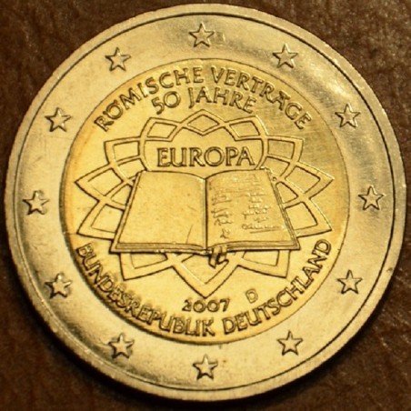 Euromince mince 2 Euro Nemecko 2007 \\"D\\" 50 rokov Rímskej zmluvy...
