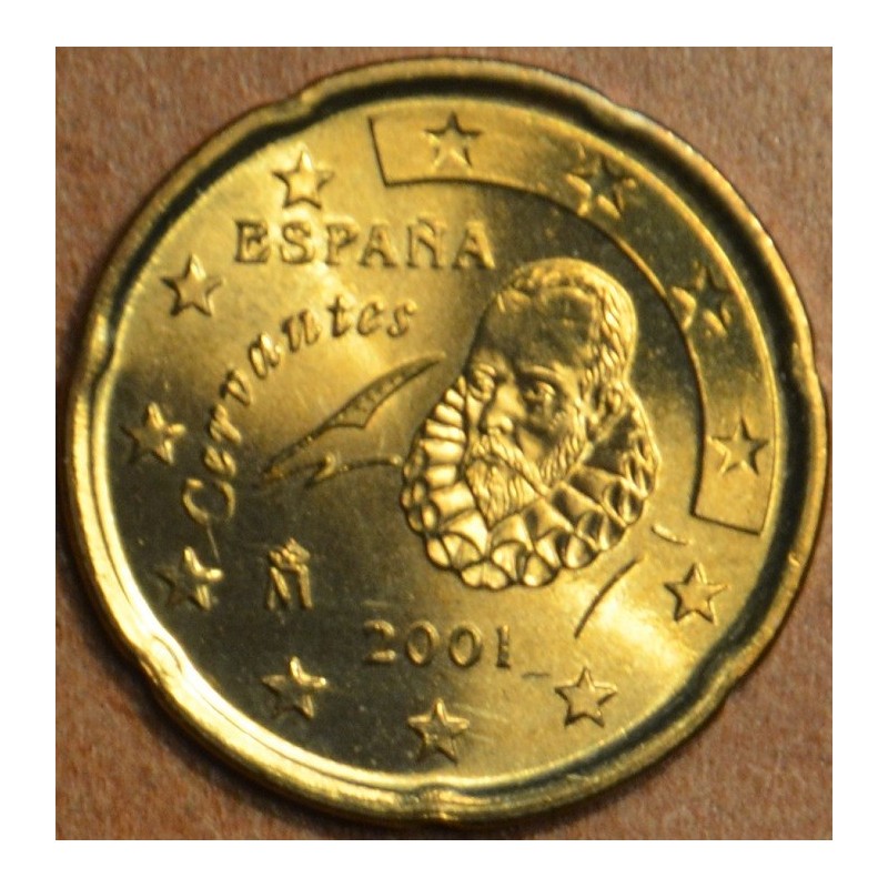 Euromince mince 20 cent Španielsko 2001 (UNC)