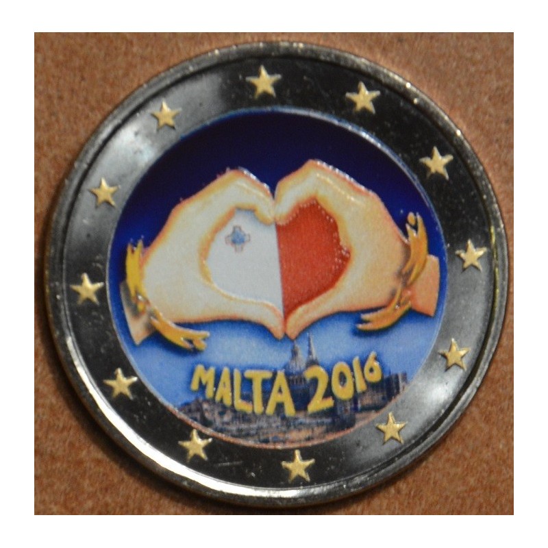 Euromince mince 2 Euro Malta 2016 - Láska II. (farebná UNC)