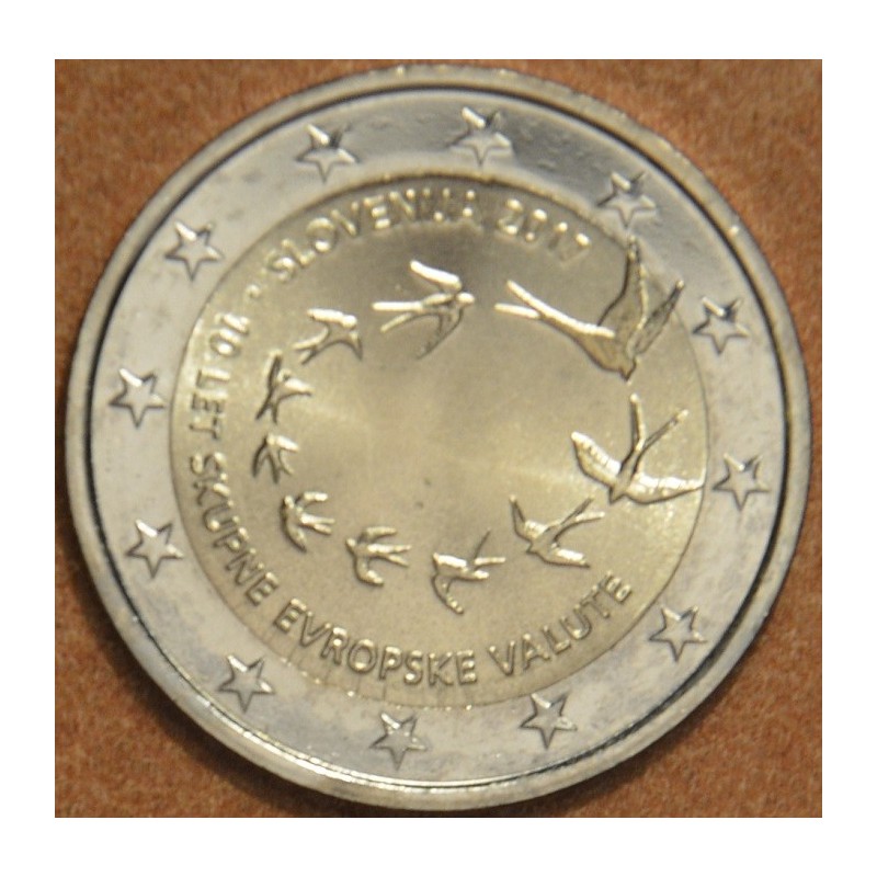 Euromince mince 2 Euro Slovinsko 2017 - 10. výročie zavedenia Eura ...