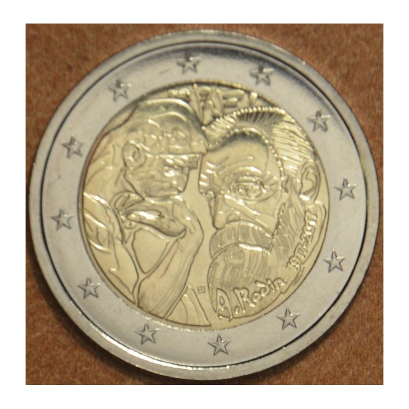 Euromince mince 2 Euro Francúzsko 2017 - Auguste Rodin (UNC)