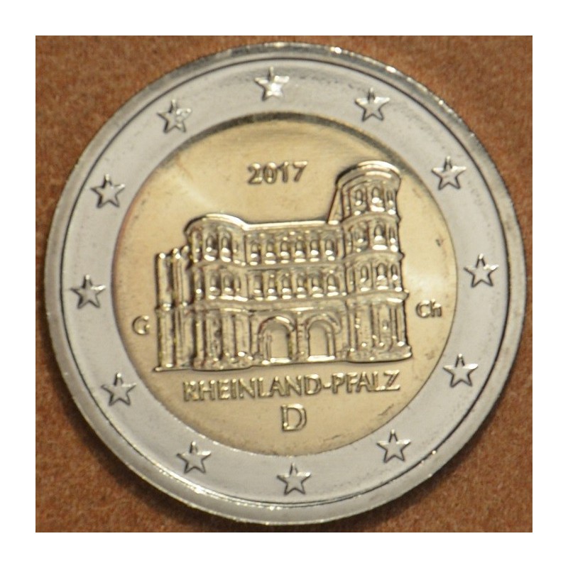 Euromince mince 2 Euro Nemecko 2017 \\"G\\" Porýnie-Falcko: Porta N...