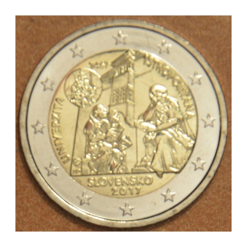 Euromince mince 2 Euro Slovensko 2017 - Univerzita Istropolitana (UNC)