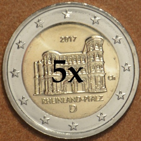 Euromince mince 2 Euro Nemecko 2017 - \\"ADFGJ\\" Porýnie-Falcko: P...