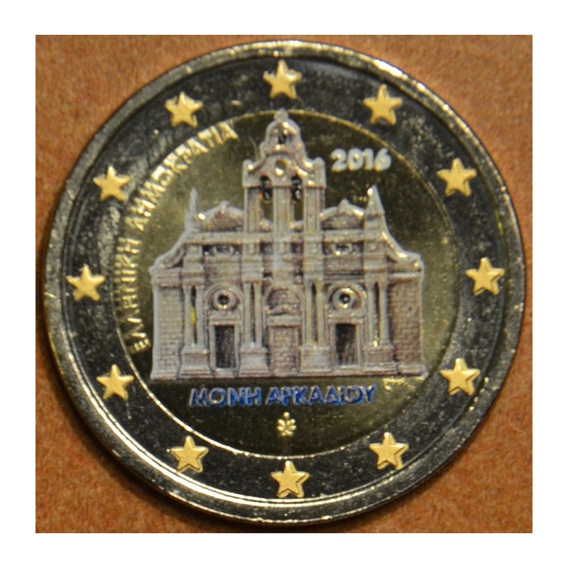 eurocoin eurocoins 2 Euro Greece 2016 - Monastery Arkadi (colored UNC)