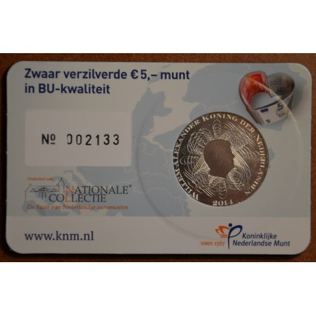 euroerme érme 5 Euro Hollandia 2014 - A holland bank 200 éve (BU ká...