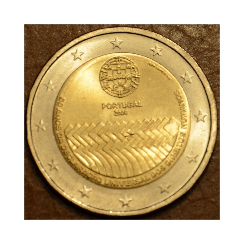 eurocoin eurocoins 2 Euro Portugal 2008 - 60th anniversary of the U...