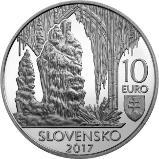 euroerme érme 10 Euro Szlovákia 2017 - A szlovák érchegység barlang...