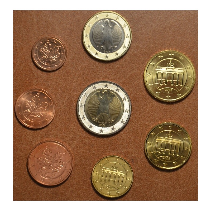 Euromince mince Sada 8 nemeckých mincí 2003 \\"D\\" (UNC)