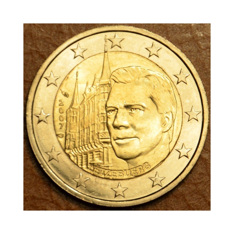 Euromince mince 2 Euro Luxembursko 2007 - Veľkovojvodský palác (UNC)