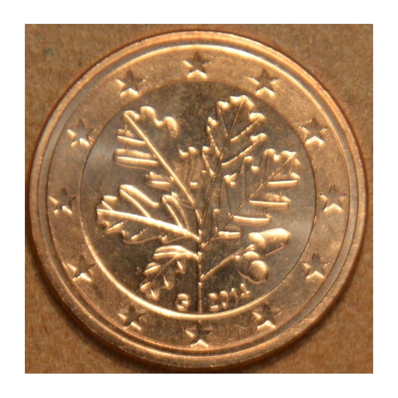 Euromince mince 2 cent Nemecko \\"G\\" 2014 (UNC)
