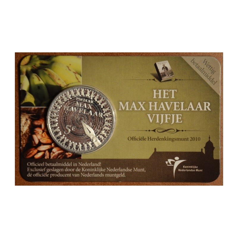 Euromince mince 5 Euro Holandsko 2010 - 150 rokov Max Havelaar (BU ...