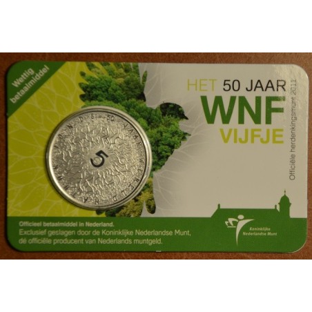 Euromince mince 5 Euro Holandsko 2011 - 50 rokov WNF (BU karta)