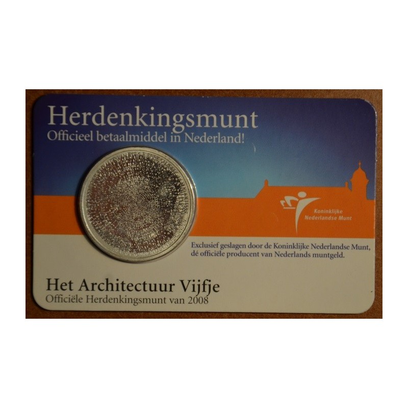 eurocoin eurocoins 5 Euro Netherlands 2008 - Architecture (BU card)