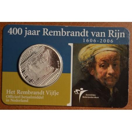 Euromince mince 5 Euro Holandsko 2006 - Rembrandt (BU karta)