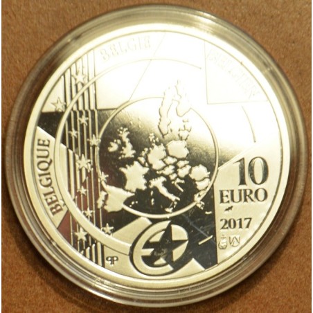 Euromince mince 10 Euro Belgicko 2017 Antwerp central station (Proof)